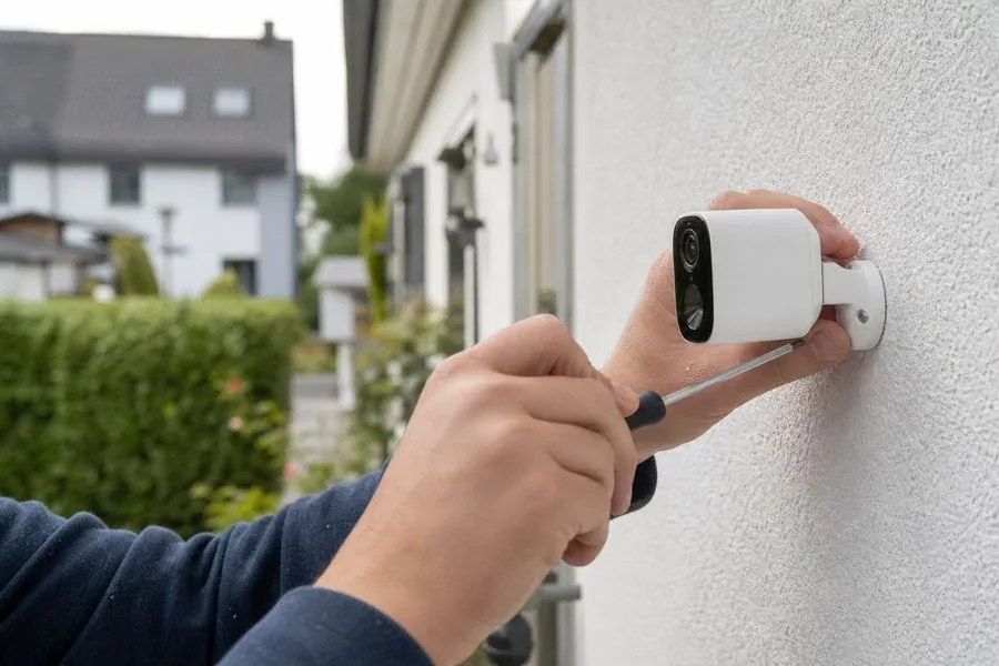 Installation Überwachungskamera Innen Außen