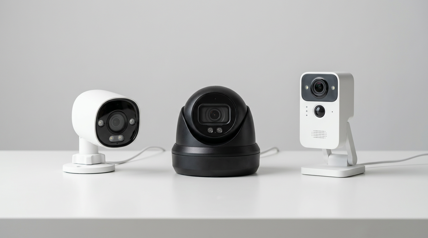Porównanie trzech kamer monitoringu